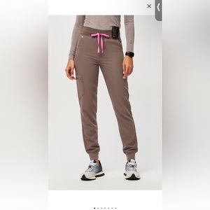 Figs High Waisted Joggers Smokey Taupe